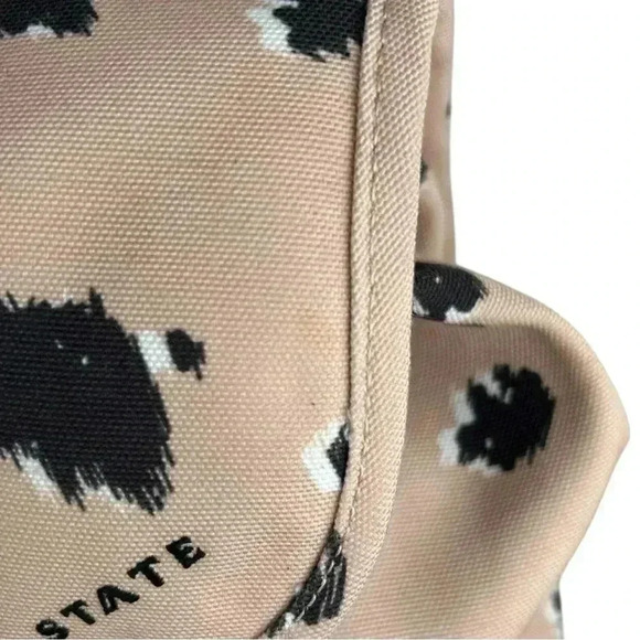 STATE Pink and Black Leopard Print Canvas Backpack - Picture 8 of 8